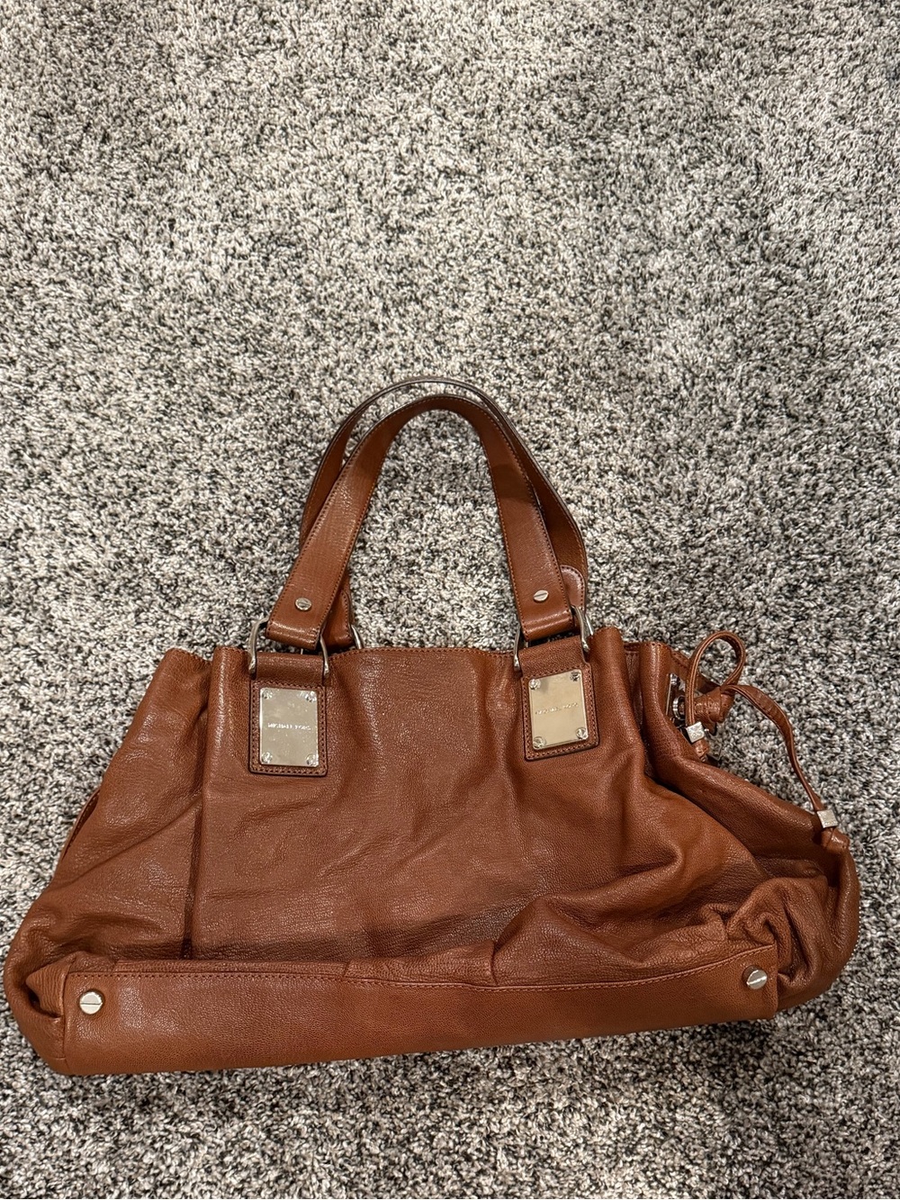 Vintage Michael Kors Camel Color Satchel Bag Like New - Picture 5 of 9